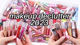 MAKEUP DECLUTTER! My TOP Lip Glosses & Lip Oils + What I Got Rid Of + SWATCHES