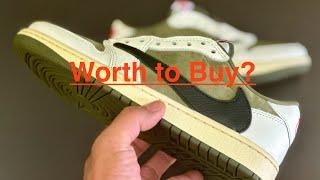 Detailed Look at Travis Scott Jordan 1 Low Medium Olive | Solevigor