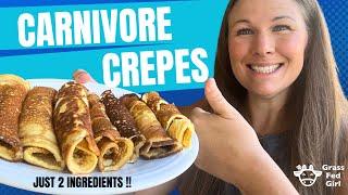 Easy Carnivore Diet Crepe Recipe | Keto Crepe Recipe , Just 2 Ingredients!!