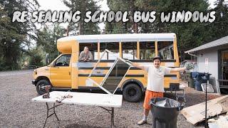 How To Re Seal School Bus Conversion Windows