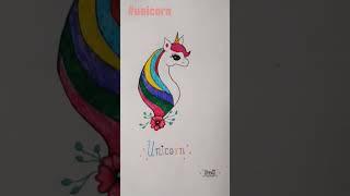 Cute unicorn drawing #drawing #unicorn #ytshorts #shruti #shorts