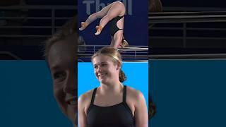 Outstanding Girl Diver Executing Handstand Dive | Womens 10M Platform Mikali Dawson #diving #shorts