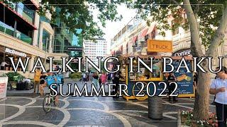 4K -  Azerbaijan, Baku/ Summer 2022 / Virtual Walk with Natural Sounds