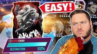 How to Get AKUMA in WWE SuperCard, EASY! Car Battle & Street Fighter Tournament GUIDE!