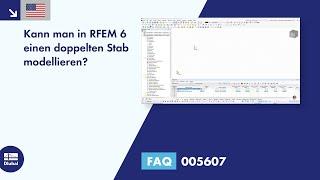 [EN] FAQ005607 | Kann man in RFEM 6 einen doppelten Stab modellieren?