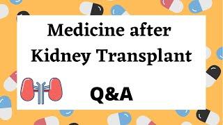 Medicine | After kidney transplant | Q& A |Sweet Simple Life in USA