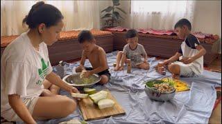 Hometown tour | camp no.2 | making momo with my family ️#tibetanyoutuber #food #tibetanvlogger