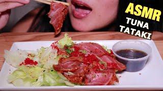 ASMR SPICY TUNA TATAKI W/TOBIKO EATING SOUNDS - NO TALKING