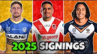 BIGGEST 2025 NRL OFFSEASON CONFIRMED SIGNINGS!