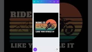 Vintage Sunset Retro|Riders Tee Design| Quick Canva Tutorial