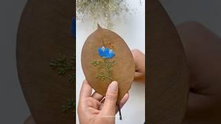 Hand embroidered leaves. 🪡  #youtube #handembroidery #embroidery #handmade #leafembroidery #diy