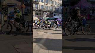 Pedaling Protectors: Cops on Bicycles at Züri Fäscht 2023 in Zurich Switzerland #shorts