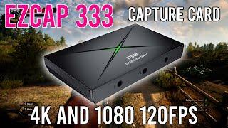 Review of Cheap EZCAP 333 Capture Card with 4k and 1080P 120FPS features