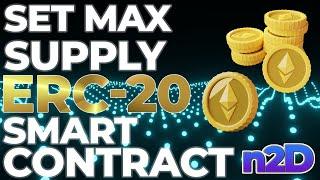 Set An ERC-20 Token Max Supply and Pre-Mint Supply Amount in a Smart Contract !!!