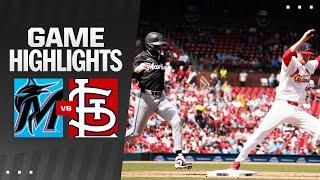 Marlins vs. Cardinals Game Highlights (4/7/24) | MLB Highlights