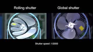 FPGA Camera -Difference between Rolling shutter VS  Global shutter  @ Fan Rotation