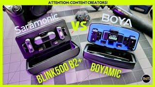 Best wireless mic systems under $200 // BOYA BOYAMIC vs. SARAMONIC BLINK500 B2+