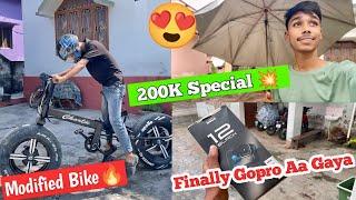 200K Hone Ke Baad New Gopro Lene Aa Gaye | YouTube Money Se Camera Le Liya 50000 Ka |Modified Bike