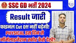  SSC GD 2024 CUT OFF Normalization Score kese check kare