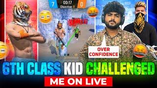 Over Acting Kid Challenged Me On Live !