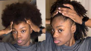 TEXLAXING MY 4c HAIR| viral tiktok