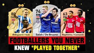 Footballers YOU NEVER Knew Played TOGETHER!  ft. Salah, Isak, Raphinha…