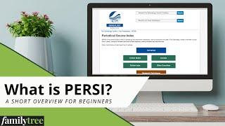 What is PERSI? A Quick Explainer for Genealogists