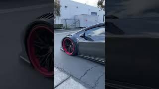 Insane Carbon Fiber Lamborghini pulled up hard to SSR Performance!!!