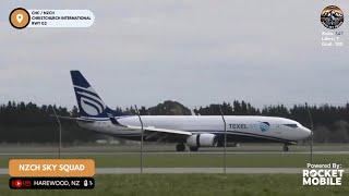 Texel Air Boeing 737-800 Arrival Into Christchurch Airport.