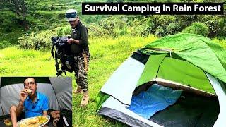 Solo Camping in Wild Forest | Cooking in Rain Forest | Uttarakhand Camping