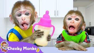 Taking Care of Baby Monkey | Baby Monkey Care Song | Cheeky Monkey - Nursery Rhymes & Kids Songs