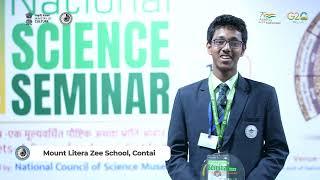 Adrish Dhara, West Bengal--Winner of National Science Seminar 2023