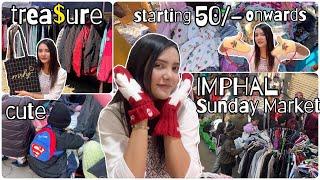 Imphal Sunday market thrift edition, winter wear starting from ₹ 50 onwards