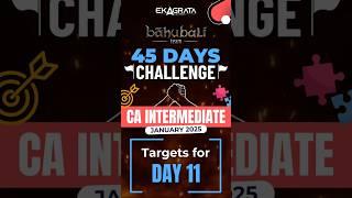 CA Intermediate Day 11 Target | CA Intermediate 45 Days Challenge |Team Ekagrata CA #45dayschallenge