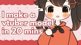 I make a vtuber model in 20 mins | Live2D rigging timelapse