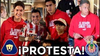 AFICIÓN PROTESTÓ contra JUGADORES de CHIVAS por MALOS RESULTADOS en el HOTEL previo PUMAS vs CHIVAS