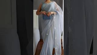 Organza saree for wedding #organza #partywear #saree #fyp #foryou #shorts #snehalmishra