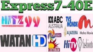 express7 40e dish setting  @express 40e channel list