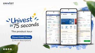 Univest app explained in 75 seconds | Product tour | Univest