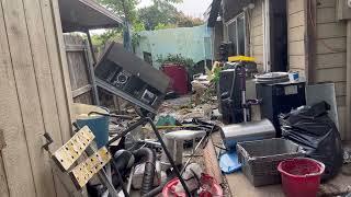 Backyard junk removal in Arlington, Texas!! Part 1