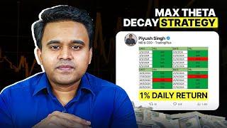 1% DAILY RETURN || MAX THETA DECAY STRATEGY || TRADING PLUS