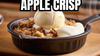 Irresistible Apple Crisp Recipe with Ice Cream