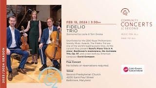 Fidelio Trio - February 18, 2024