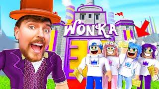 Can We Escape MrBeast Chocolate Factory in ROBLOX and WIN $500,000?!