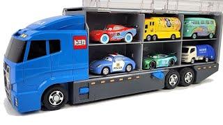 13 Types Tomica Cars  Tomica opening and put in Okatazuke convoy