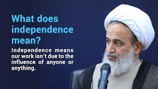 What does independence mean? | Ali Reza Panahian