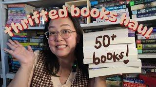 thrifted book haul | 50+ books i got on sale from bookstores in the philippines