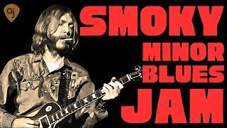 Smoky Slow Blues Jam in B Minor  | Guitar Backing Track