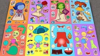 Inside Out 2Envy, Anger, Disgust, Joy are Pregnant - Decorate with Sticker Book