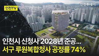 [인천TV] 인천시 신청사 2028년 준공... 서구 루원복합청사 공정률 74%